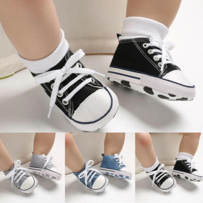 

Fashion Baby Boy Girl Anti-slip Soft Sole Crib Shoes Newborn Sneakers Prewalker