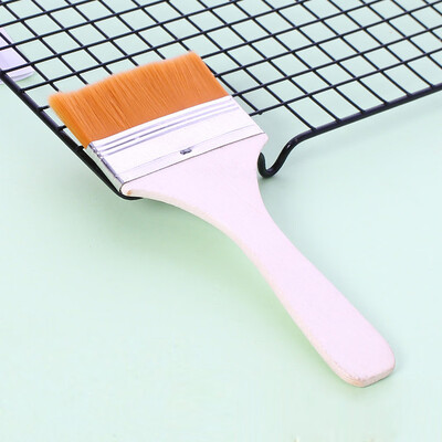 

Toponeto Portable BBQ Brush Oil Painting Brush Wooden Handle Nylon Oil Brush Baking Tool