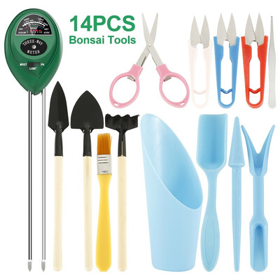 

14Pcs Succulent Growing Set Gardening Hand Tools Miniature Garden Plant Care Gardening Hand Tools Garden Transplanting Tools Set
