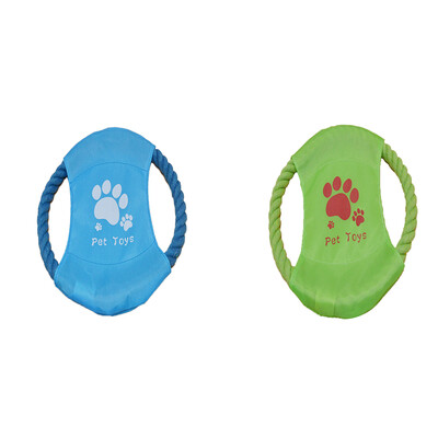 

Dog Training Cotton Rope Flying Toys Pet Dog Flying Discs Toy Puppy Chew Toys Teeth Cleaning