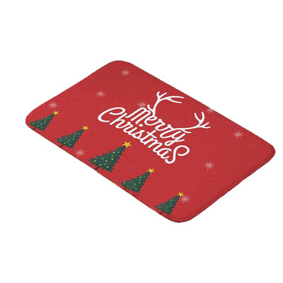 

Christmas Decoration Festive Santa Claus Elk Mat Bedroom Bathroom Home Absorbent Non-Slip Mat