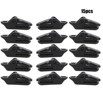 

Kit Canvas Tighten Tool Tarp Clips Alligator Clip Hook Camping Tent Holder 15x