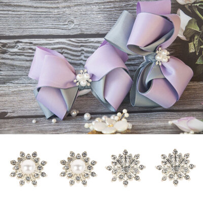 

17MM Rhinestone Snowflake Flatback Plating Pearl Cloth Decor Special Show Bright Cloth Accessories