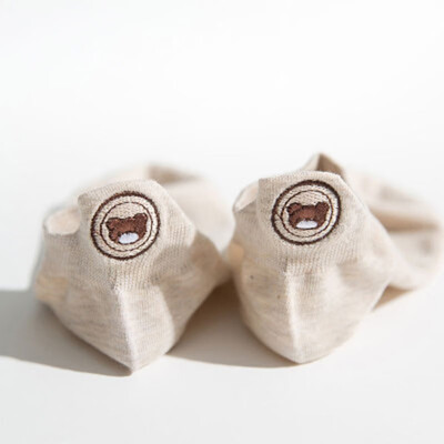 

10 Color Ladies Kawaii Boat Socks Cartoon Bear Embroidery Women Autumn Socks Slippers Low To Help