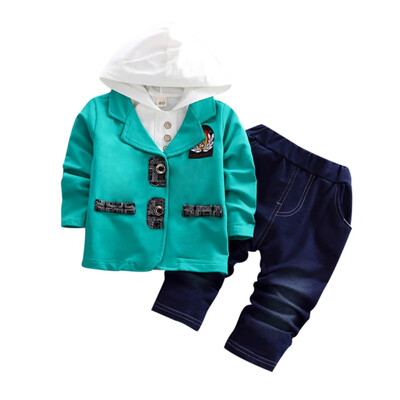 

Baby Boy Clothes Autumn Long Sleeve Hoodie Sweatshirt Coat Denim Trousers Casual Outfits Sets New