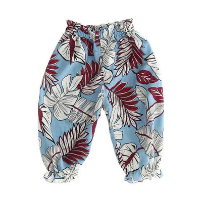 

0-4Y 12 Style Baby Girls Boys Summer Cotton Coll Mosquito Bites Breathable Pants Sports Casual Toddler Floral Pattern Trousers
