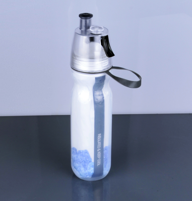 

Bicycle outdoor sports spray cup Portable water bottle plastic double layer creative fitness cup