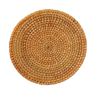 

Handmade Knitted Cup Mat Rattan Coaster Insulation Pad Bowl Mat Teapot Mat Table Mat Tea Ceremony Tray Mat