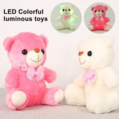 

Girls Baby Cute Plush Soft Toy LED Light Up Stuffed Bear Kids Doll Xmas Gift