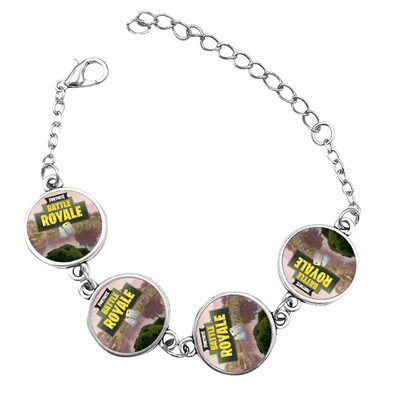 

Fortnite Bracelets Alloy - Fortnite Gamer Gifts Party Supplies - Gemstone Bracelet for Kids Teen Adults