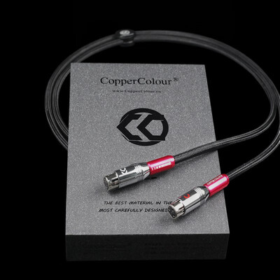 

CopperColor CC BE-Plus cord audiophile Audio XLR cable Beryllium silver alloy pair with Silver- plated XLR connector