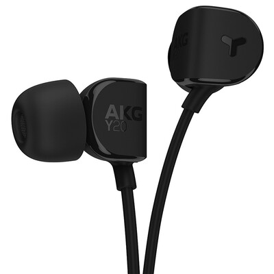 

AKG Y20U Stereo In-Ear Headphones Music Headsets Headphones Universal Headphones One-Button Compatible with Microphone Black