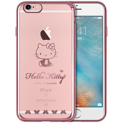 

Hello Kitty Apple 6 6s Plus Phone Case iPhone6 ​​ 6s Plus Cartoon Case Transparent drop shatterproof shell 55-inch small naughty