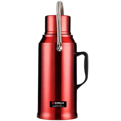 

Jingdong Supermarket] SIMELO impression Kyoto glass liner all-steel insulation pot warm pot kettle thermos bottle open water bottle 3.2L (character