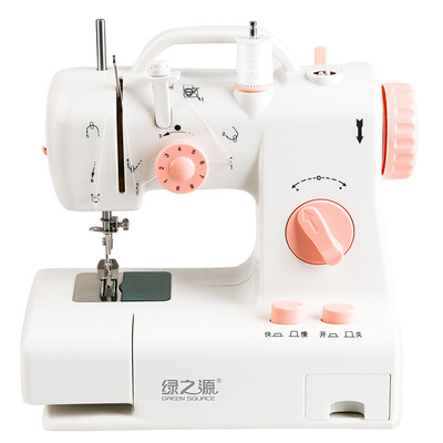 

Green source micro sewing machine mini household electric multi-function small eat thick mini pedal manual tailoring machine