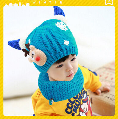 

Christmas Baby Beanie For Boys Girls Cap Cotton Hat Children Deer Print Hats Hot