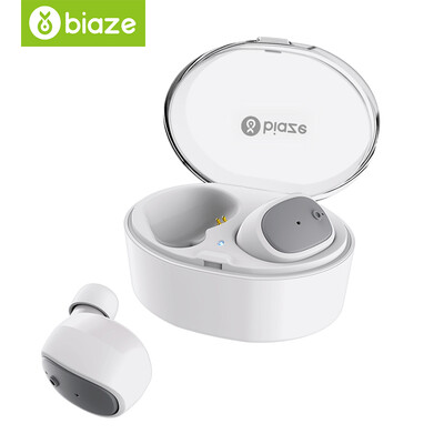 

Biya Zi BIAZE really wireless Bluetooth headset sports running headphones binaural stereo mini small headphones Bluetooth 42 mobile phone general D19 white