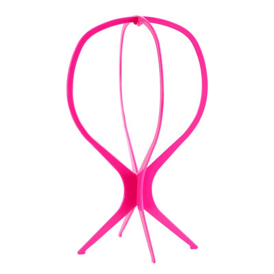 

Allrun Economy Plastic DIY Wig Stand Stable Portable Folding Stand Holder for Short Wig