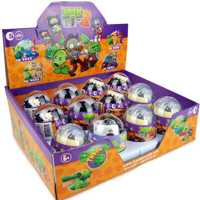 

Zombies игрушки пластиковые строительные блоки, собранные подраться вставлено эмиссионной магией яйцо мальчик девочки детских игрушки Мини капсулы игрушка строительные блоки случайных 12