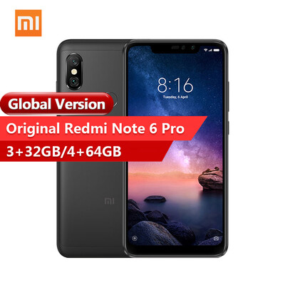 

Global Version Xiaomi Redmi Note 6 Pro Face ID Mobile Phone 4GB 64GB 626inch Full Screen 20MP Snapdragon 636 Octa Core 4000mAh OT