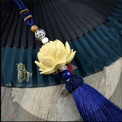 

Kang car treasure car pendant car pendant jewelry turn through the wheel Tibetan Buddhist alloy turn round blue