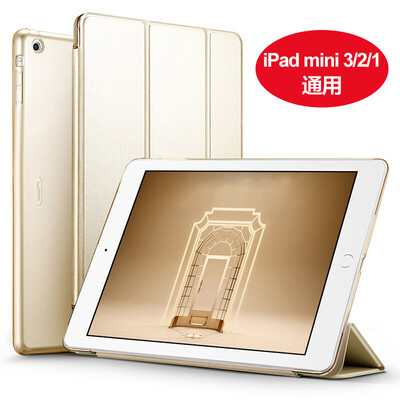 

Billion color ESR Apple iPad mini2 31 protective cover shell light shatter-resistant tri-fold stand leather color series champagne gold