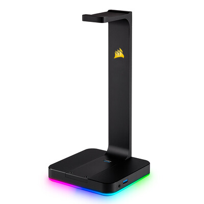 

USCORSAIR ST100 RGB Black Aluminum Earphone Holder 3.5mm Interface 7.1ch