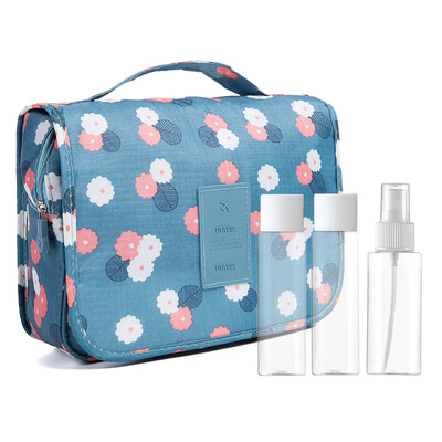 

MEIFUYU MF0575 travel cosmetic bag wash gargle bag separate bottling setblue