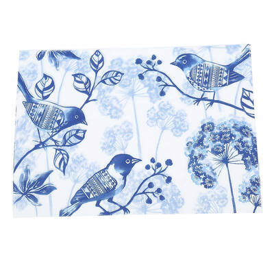 

A Ting Blue&White Birds Paper Placemat 20 pieces