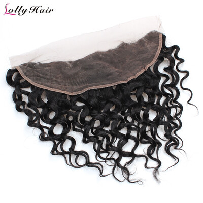 

Fashion Frontal Lace Closure Brazilian Virgin Hair Water Wave Free Part Unprocessed Virgin Hair Weaving Middle Brown Brazilian Wa