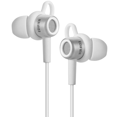 

Edifier H295P in-ear headphones music headphones earphones silver white