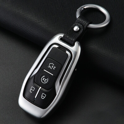 

Huafu Ford Key Bag Explorer Taurus Mustang Key Bag Buckle Case Moonlight Silver - Gift Box Smart B