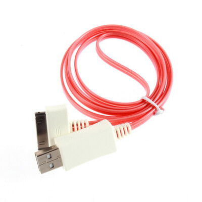 

New Visible LED Flash Light USB Sync Charger Cable for iPhone 4 4s iPod Touch 4