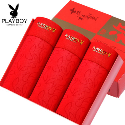 

Playboy Red Panties Cotton 3 Gift Box Womens Big Red