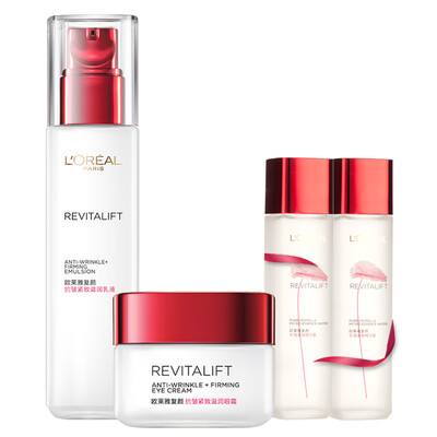 

L'Oreal (LOREAL) Фу Ян Укрепляющий Увлажняющий Kit (Emulsion 110мл + 15мл + крем для глаз 65mlx2)