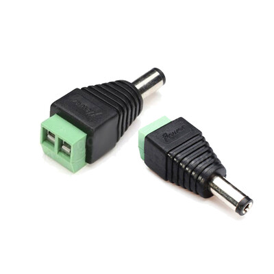 

ZDM 1Pairs DC Male Fmale 55x21mm Connector Adapter Plug Cable Pressed for LED Strips 12V