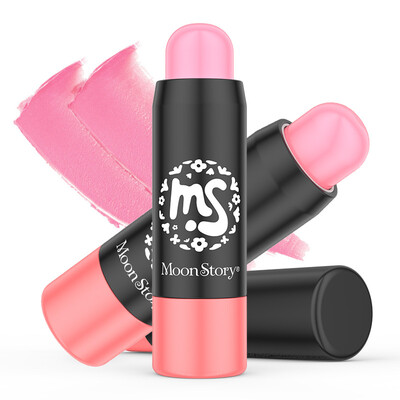 

Moe Dai children Moon Story Pink Mousse multi-use blush stick 6g CS02 cream warm powder clothing slip silky gentle girl