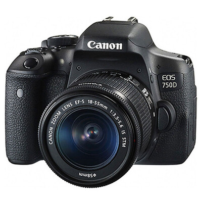 

Canon EOS 750D SLR kit EF-S 18-55mm f 35-56 IS STM lens
