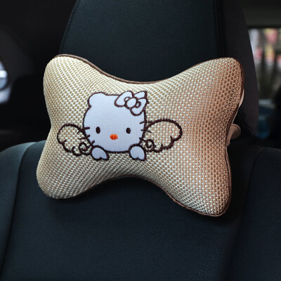 

Украшение автомобиля Автомобиль подголовник мультфильм дышащий лед шелка шею подушка автомобиль поставляет моющиеся сезоны подушка подушки подушки автомобиля 2 ПК