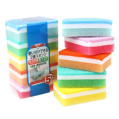 

Multi-Use Multi-color Scrunge Scrub Sponge Pack of 5