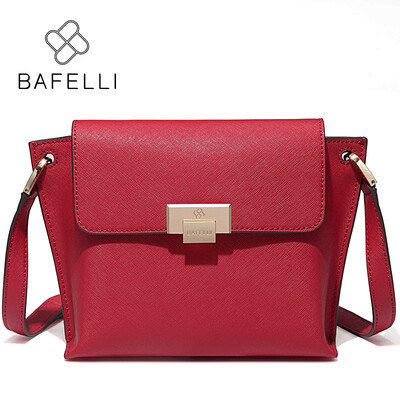 

BAFELLI new arrival women split leather hobos fashion hasp bolsa feminina red brown crossbody bags for women messenger bags