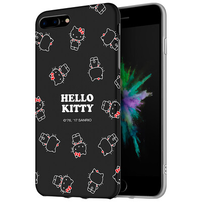

Hello Kitty Apple 7/8 Plus Phone Case iPhone7 / 8 Plus Cartoon Protective Case All-In-One Silicone Shoulder Case 5.5 "Phantasy Hello Kitty * Black