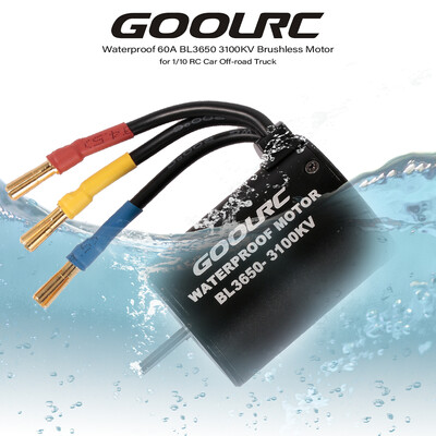 

GOOLRC Waterproof BL3650 3100KV Brushless Motor with 60A ESC for 110 RC Car Off-road Truck