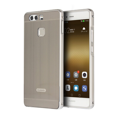 

Роскошный чехол для алюминиевого бампера Huawei P9 + акриловая панель Back Glossy Business Cover для Huawei P9