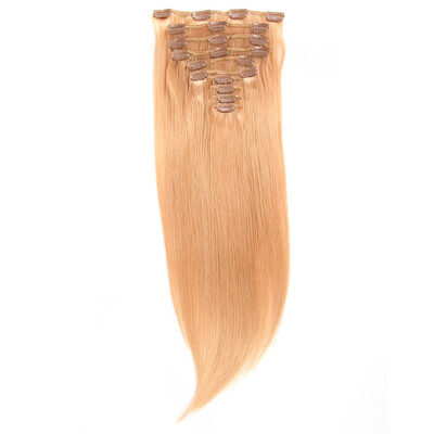 

Chorliss Clip In Hair Extensions 6PcsPack Human Straight Hairpiece Brazilian Remy Hair 14 16" 18" 20"