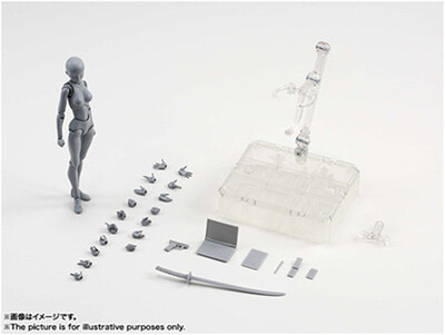 

SHFiguarts BODY KUN / BODY CHAN серый цвет чёрный PVC действия коллекционные модели игрушки