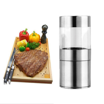

Manual Stainless Steel Salt Pepper Mill Grinder Muller Kitchen Tool