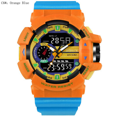 

9Colors Trendy Fashion Men Sports Watches Male LED Digital Quartz Wristwatch Water Resistance 30M