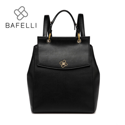 

BAFELLI gary genuine Leather multifunction backpack black split leather for women backpack girls travel bag womens backpacks