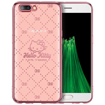 

Hello Kitty OPPO R11 Mobile Shell Case Cartoon Transparent Drop Shallow Set Silicone Case Ling style